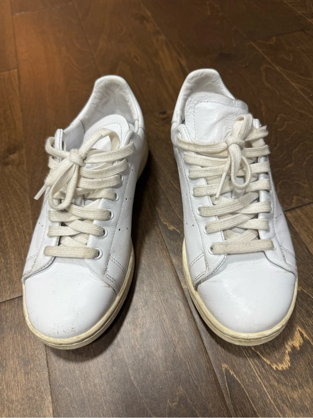 Adidas Stan Smiths White Leather Low-Top Sneakers